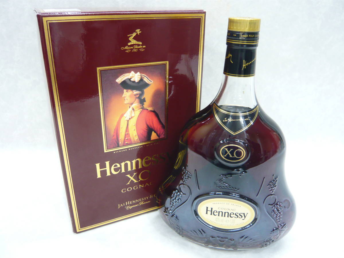 38472 古酒 ヘネシー XO クリアボトル 金キャップ / Hennessy 1000ml