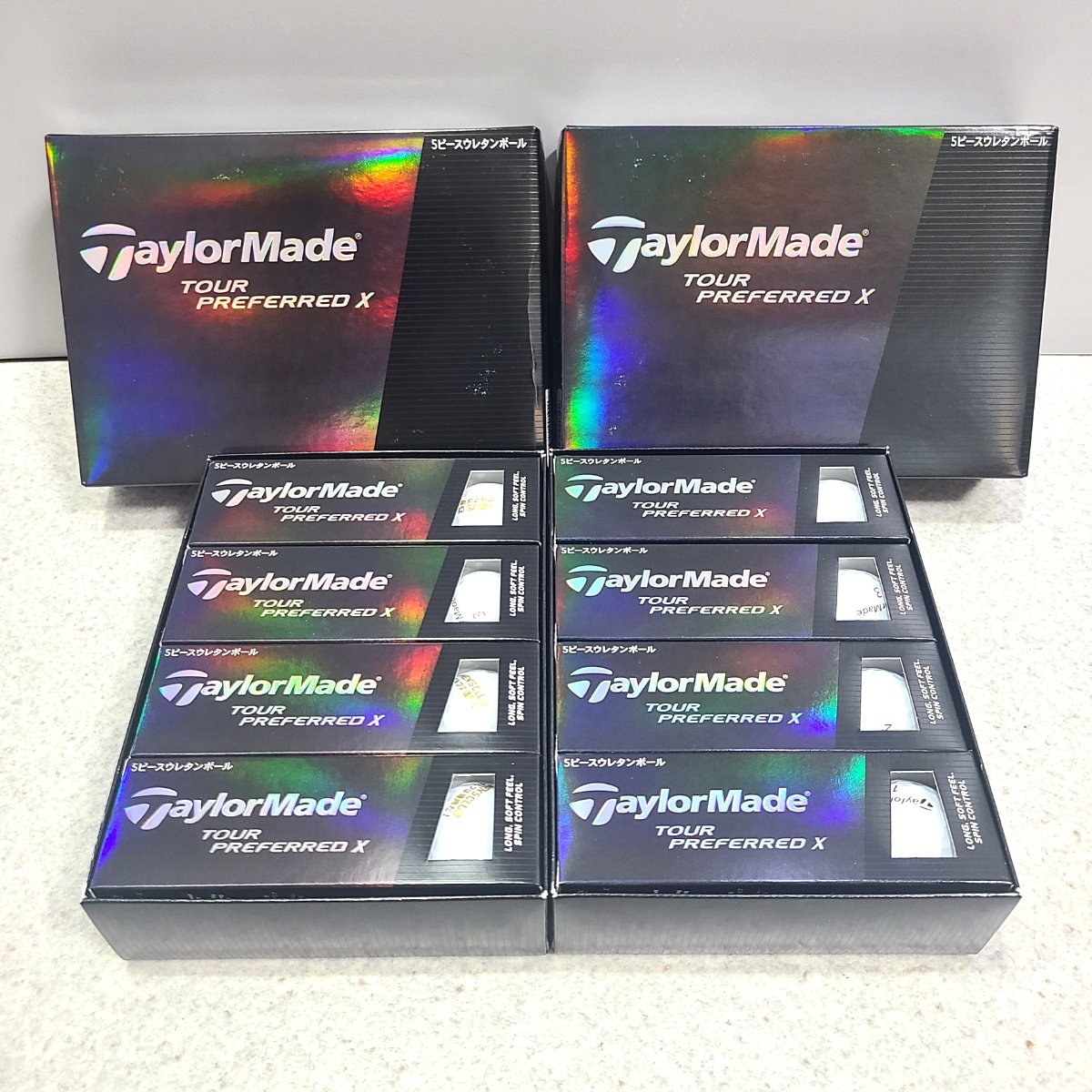 未使用 2ダース24球 TaylorMade　TOUR PREFERRED X 5ピースウレタン テイラーメイド ツアープリファードX ノベルティ ゴルフボール