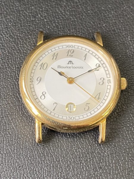 ♪ MAURICE LACROIX モーリスラクロア 89685 9761 腕時計 クォーツ 動 