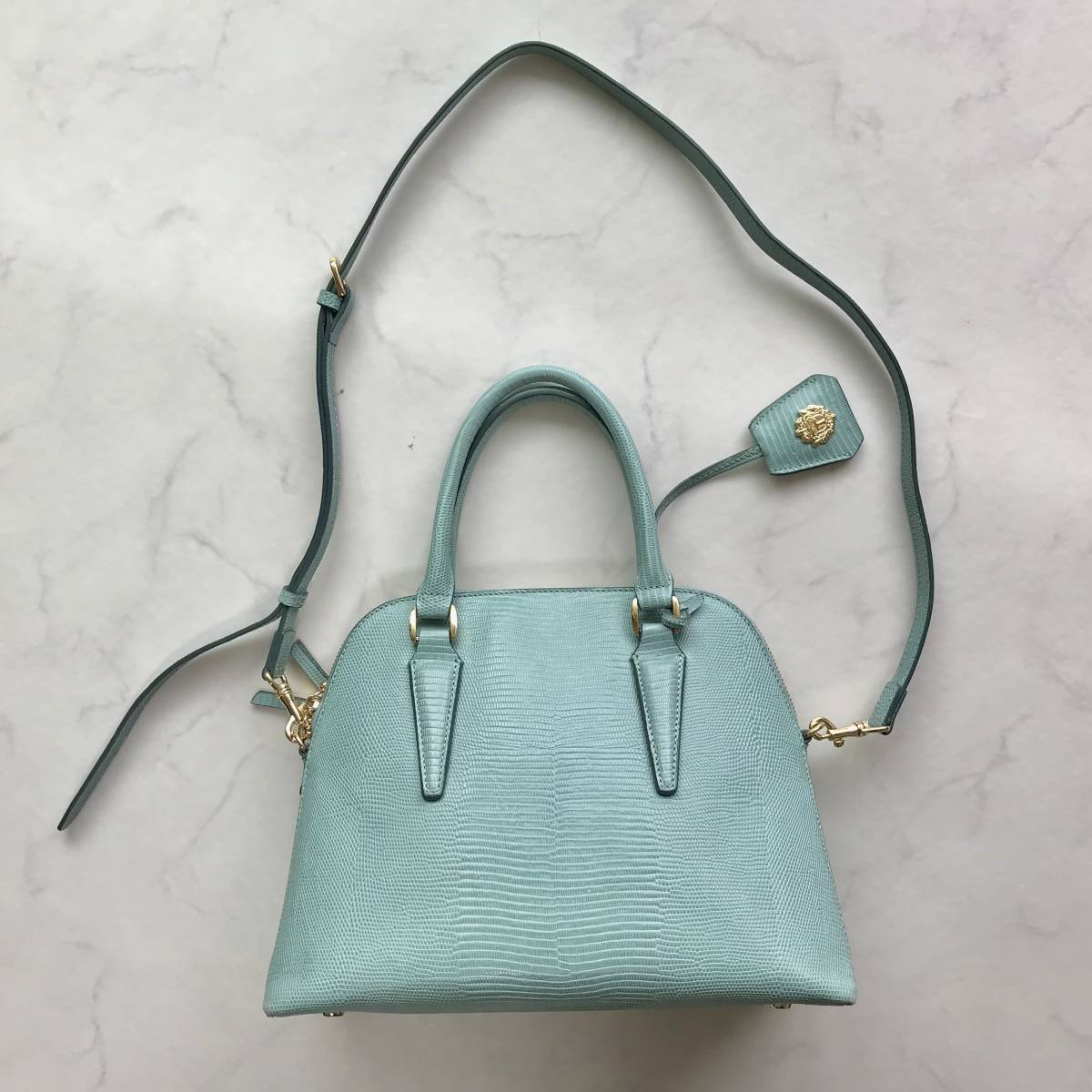 トプカピ TOPKAPI イタリアンレザー リザード型押し LUCIA TOPKAPI 
