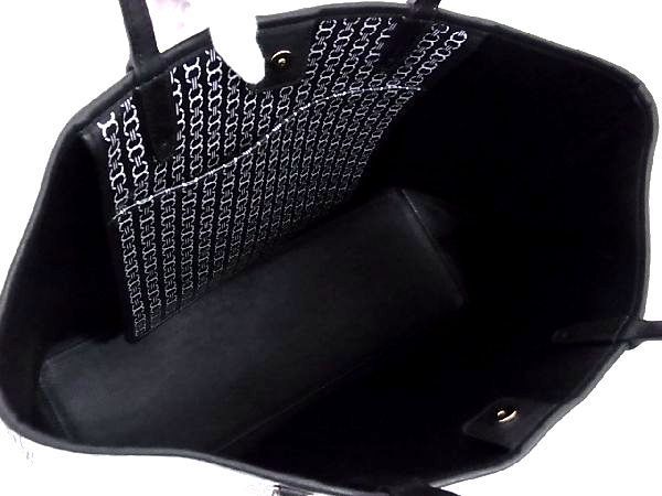 1円 ■美品■ TORY BURCH トリーバーチ PVC×レザー G金具 トートバッグ ハンドバッグ 手提げ 手持ち ベージュ系×ブラック系 Z0851BM TORY 1円 トリーバーチ お洒落 ■-23 通勤