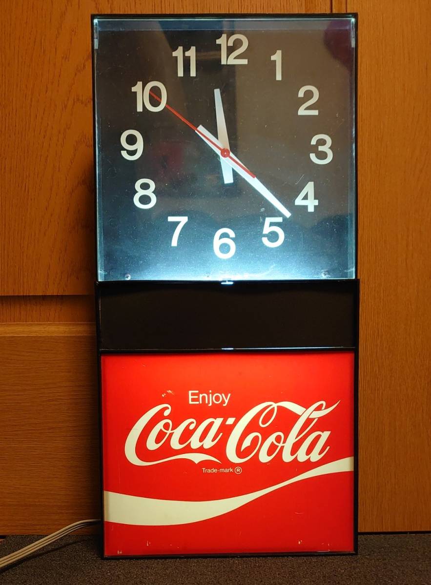 ビンテージ コカコーラ柱時計 昭和レトロ コカ・コーラ（掛時計⁄柱時計