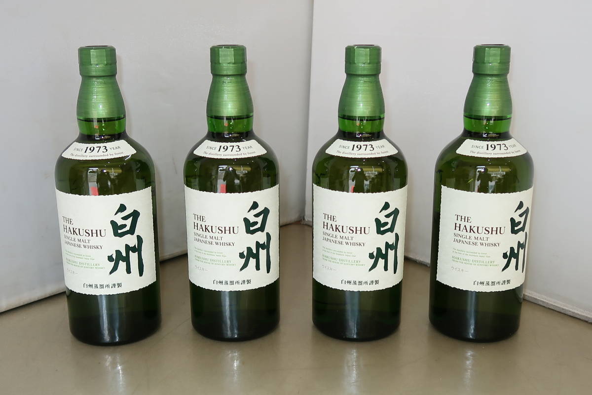 ♪♪東京都限定発送 サントリー 白州 ノンビンテージ 700ml ウイスキー 計4本♪♪