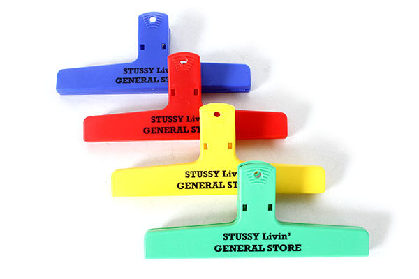 新品★STUSSY Livin' GENERAL STORE クリップ緑☆赤☆ 新品未使用2個セット☆廃盤☆STUSSY Livin' GENERAL STORE KEEP IT