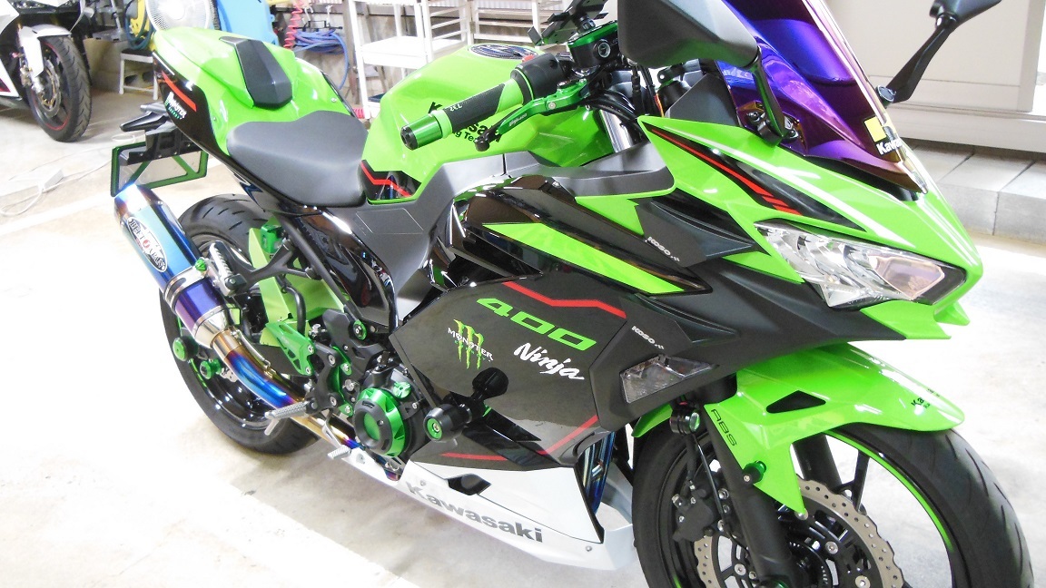 かお 2021年 Ninja400 1650km 超フルカスタム 超極上品 ZX-25R、Ninja250