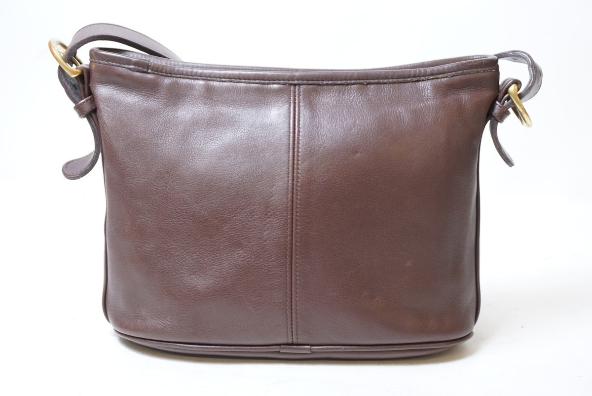 COACH オールドコーチ オールレザー ショルダーバッグ 4143 ブラウン 