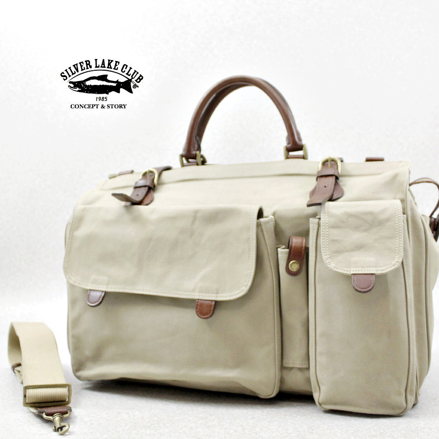 メンズファッション 【美品】SILVER LAKE CLUB 斜め掛け 2WAY シルバー 