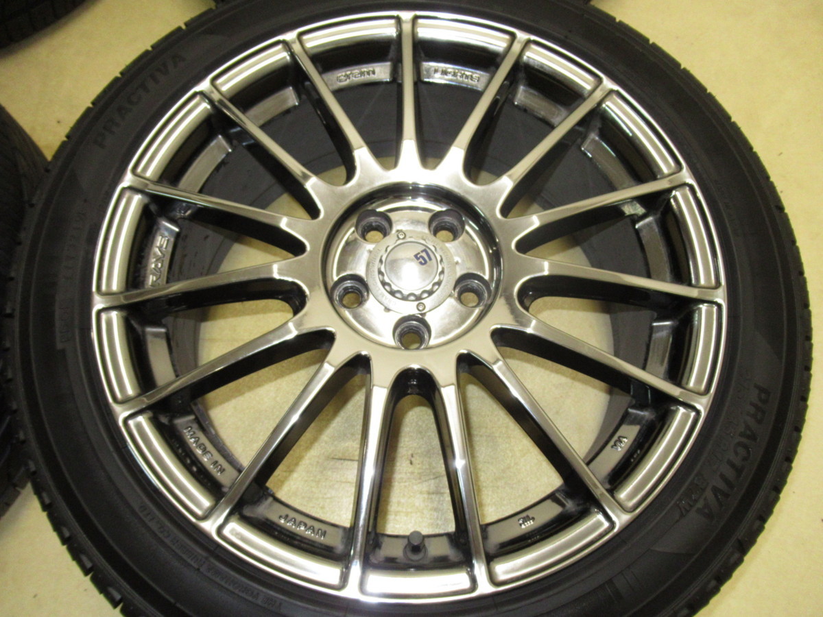 RAYS GRAM LIGHTS 57XV 7J-17 off+50 pcd100/5H PRACTIVA 215/45R17 