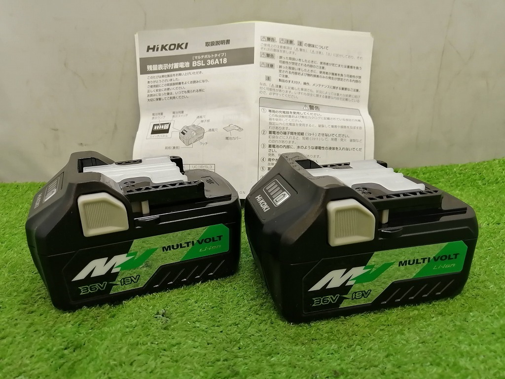 爆買い，新作 HiKOKI ハイコーキ リチウムイオン電池 36V 2.5Ah / 18V 5.0Ah BSL36A18 2個セット 1(電動工具)｜売買されたオークション情報、yahooの商品情報をアーカイブ公開 - オークファン その他
