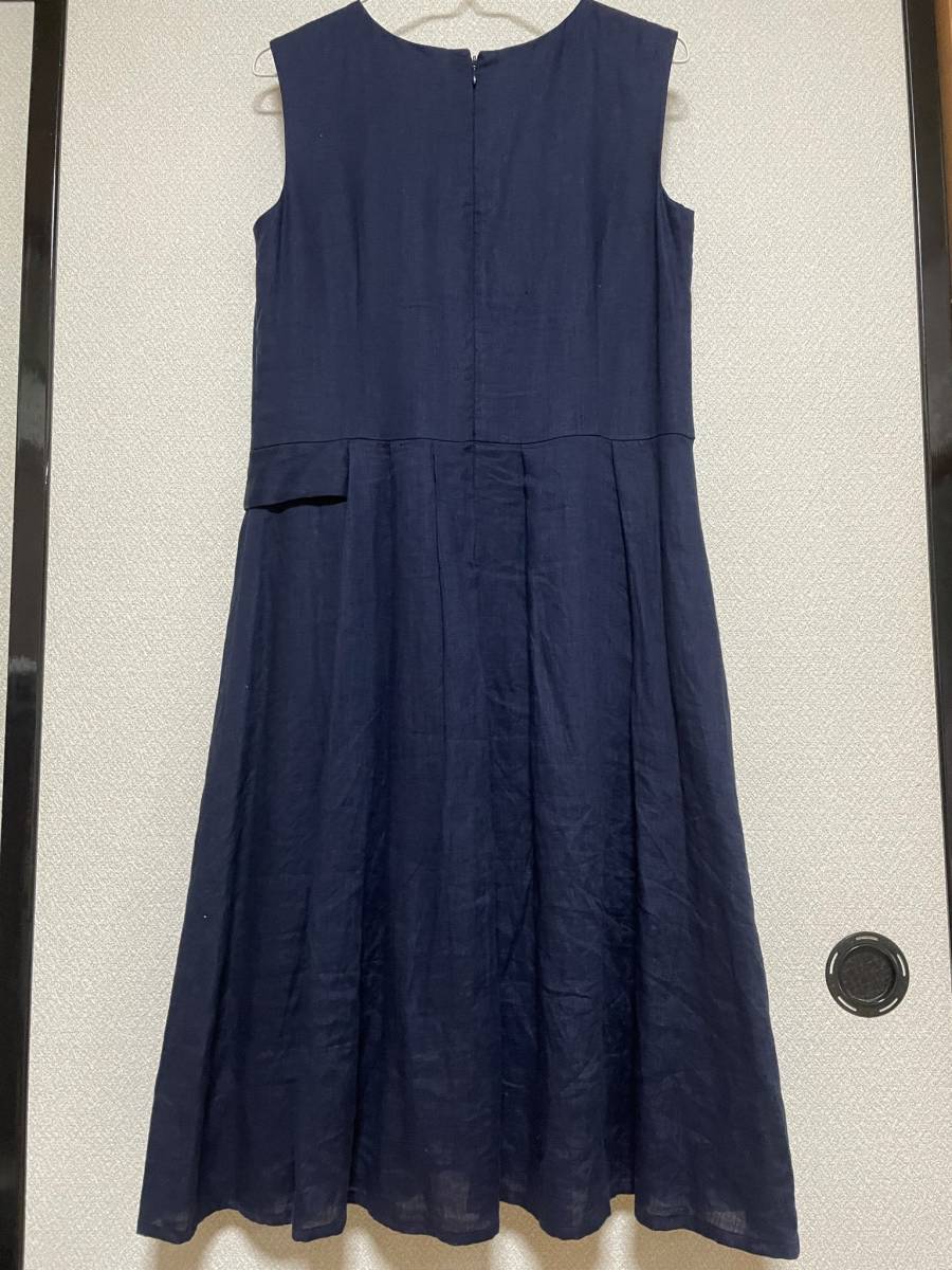 パラスパレス Pal'lasPalace ノースリーブワンピース 紺 サイズ3 Pal