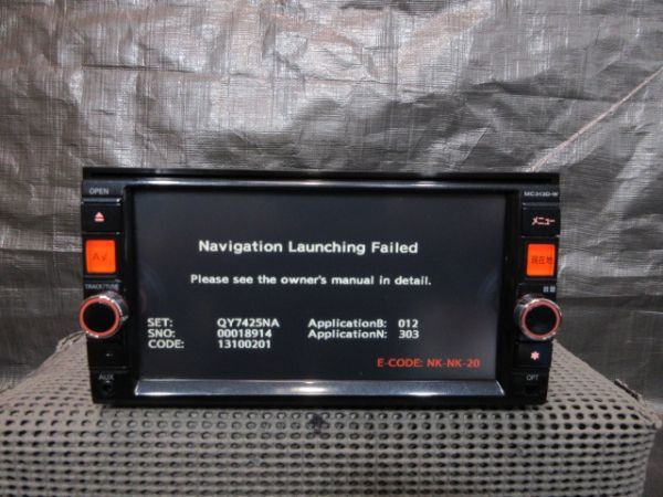 19795 E12 ノート 日産オプションナビ MC313D-W B8260-9948 SD欠品