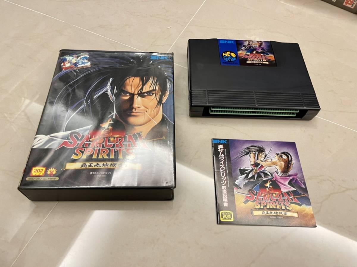 ネオジオROMソフト 真サムライスピリッツ SNK 箱説付き NEOGEO