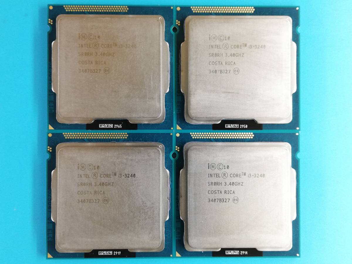 Intel Core i3 3240 4個セット 動作未確認※動作品から抜き取り