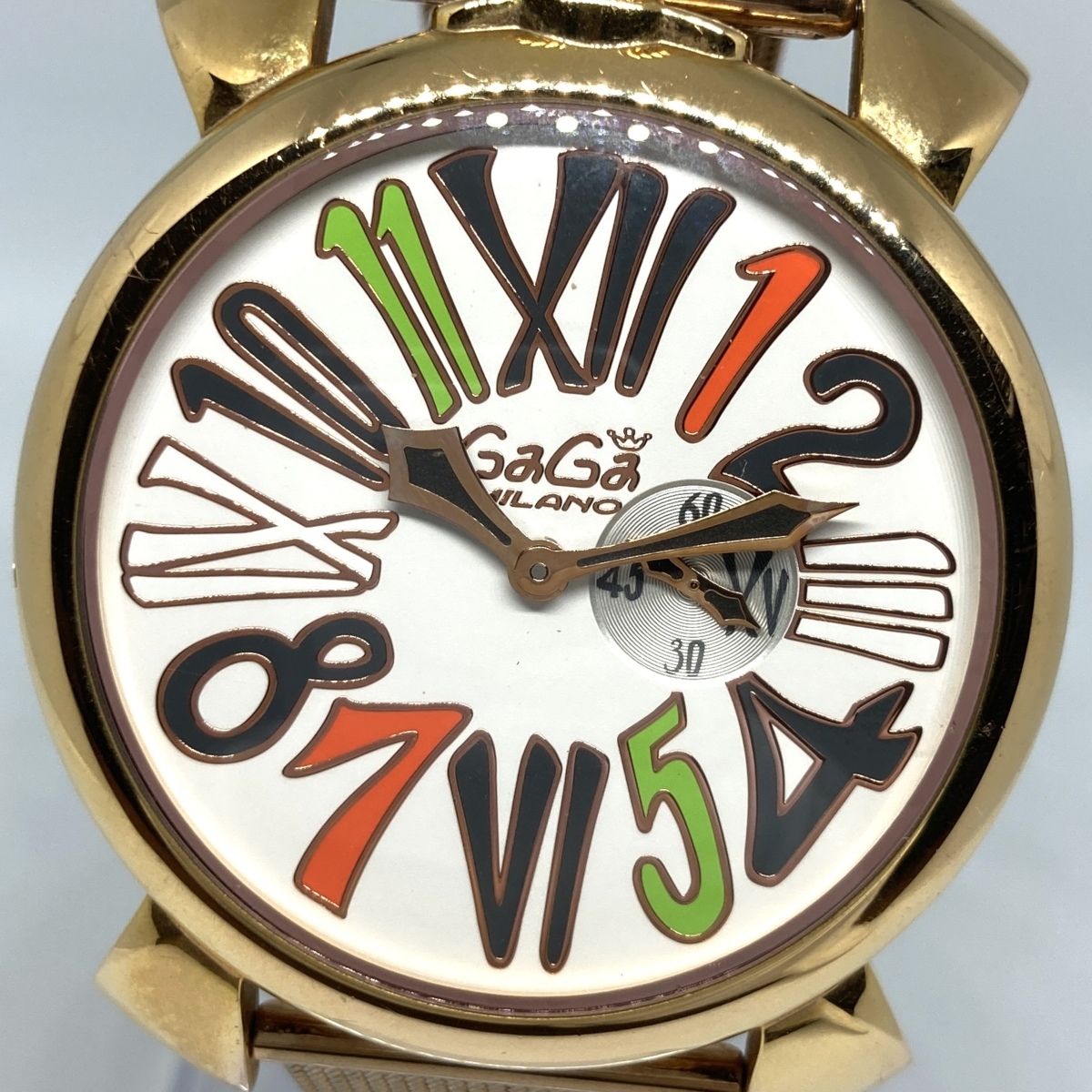 1円～ ガガミラノ Gagamilano マヌアーレ46 250本限定 メンズ クオーツ 