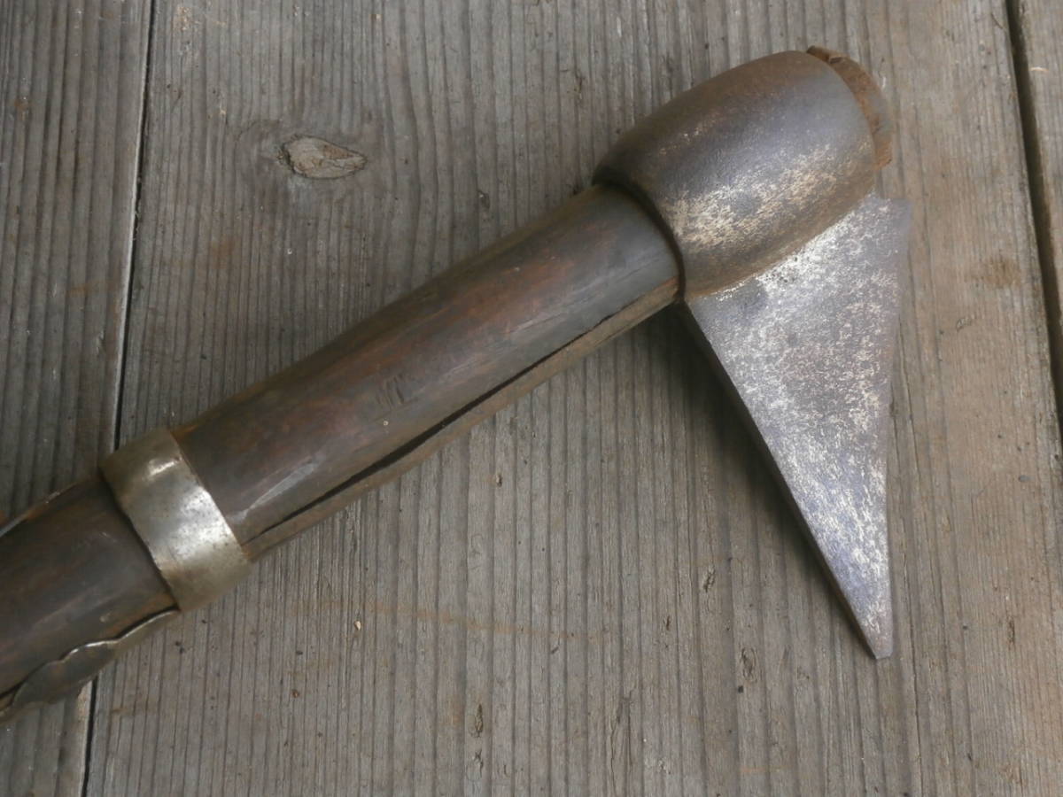 【古美術】鳶口 火消し 骨董 アンティーク 家紋入り 時代物 古美術鳶口 骨董 アンティーク 家紋入り 時代物 油や 火消し 消火 古民