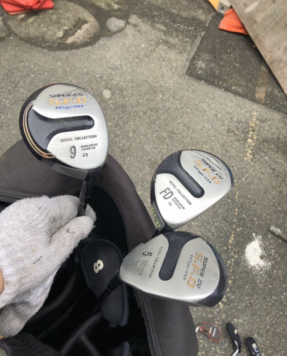  ロイヤルコレクション スーパーCV SFD Type-H フェアウェイ RC Type-HSP/FD/15/SR/43.5/ 19&deg;/5 21&deg;/9 3本セット(ロイヤルコレクション)｜売買されたオークション情報、yahooの商品情報をアーカイブ公 男性右きき用