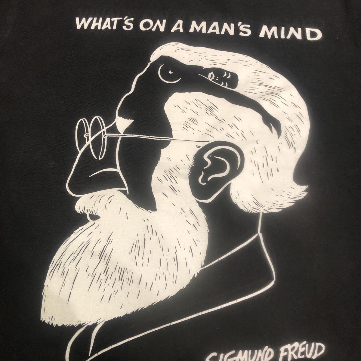 ◇ SIGMUND FREUD TRICK ART 騙し絵 ヌード Tシャツ サイズM(イラスト 