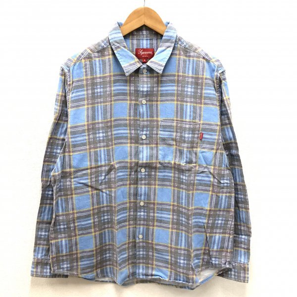 20SS supreme Printed Plaid Shirt ライトブルー Supreme /20ss Printed Plaid Shirt シュプリーム プリント プレイド