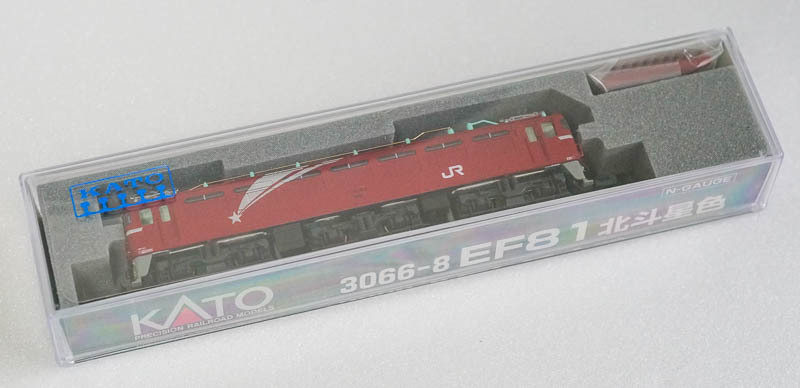 【新品】KATO 3066-8 EF81 北斗星色（Nゲージ）