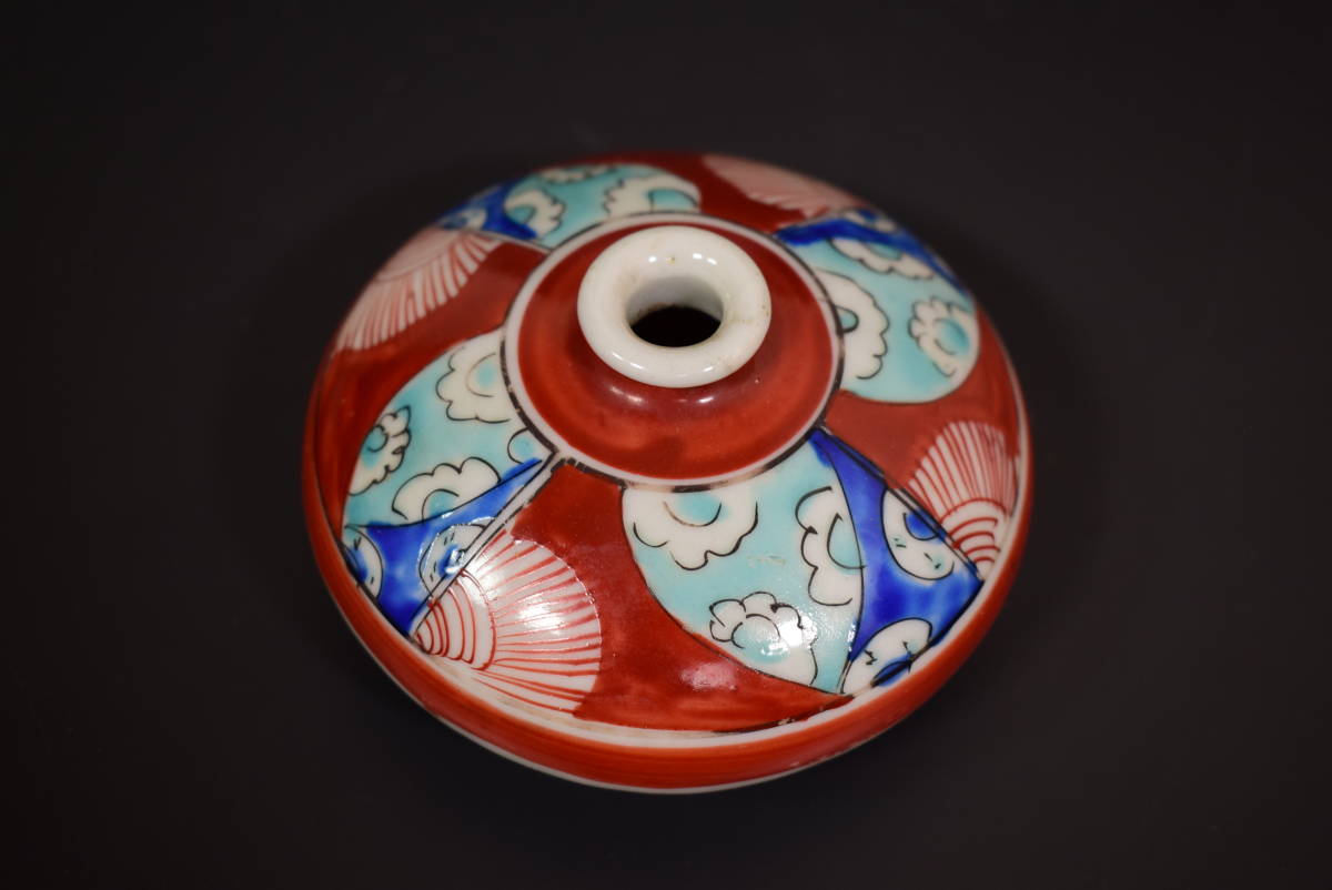 和】古美術収集家買出品 江戸期 古伊万里色絵油壺 小壺 (1782) xvpbvx