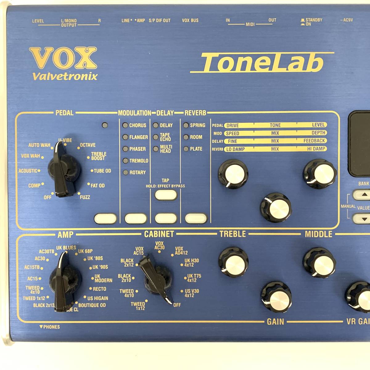 箱付 VOX Valvetronix ToneLab 真空管内蔵アンプシミュレーター