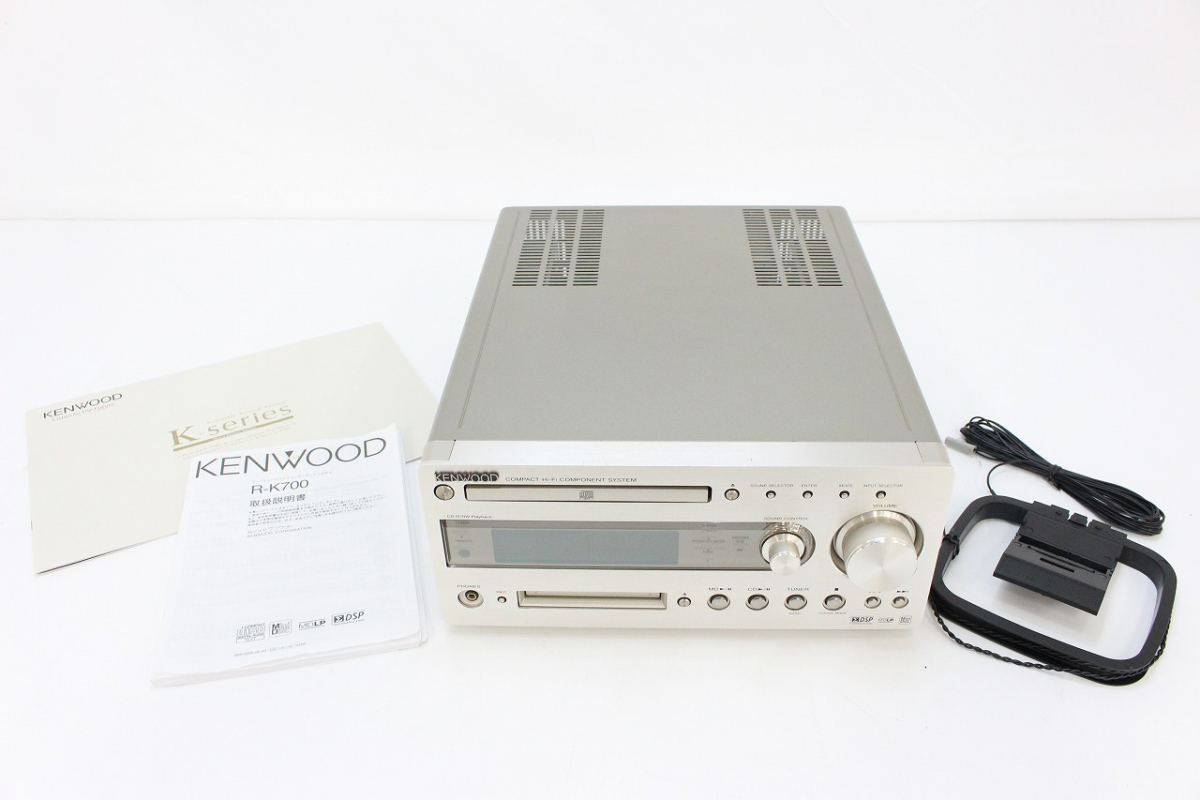 行董】 KENWOOD ケンウッド R-K700 MD/CDプレーヤー コンポ 2005年製