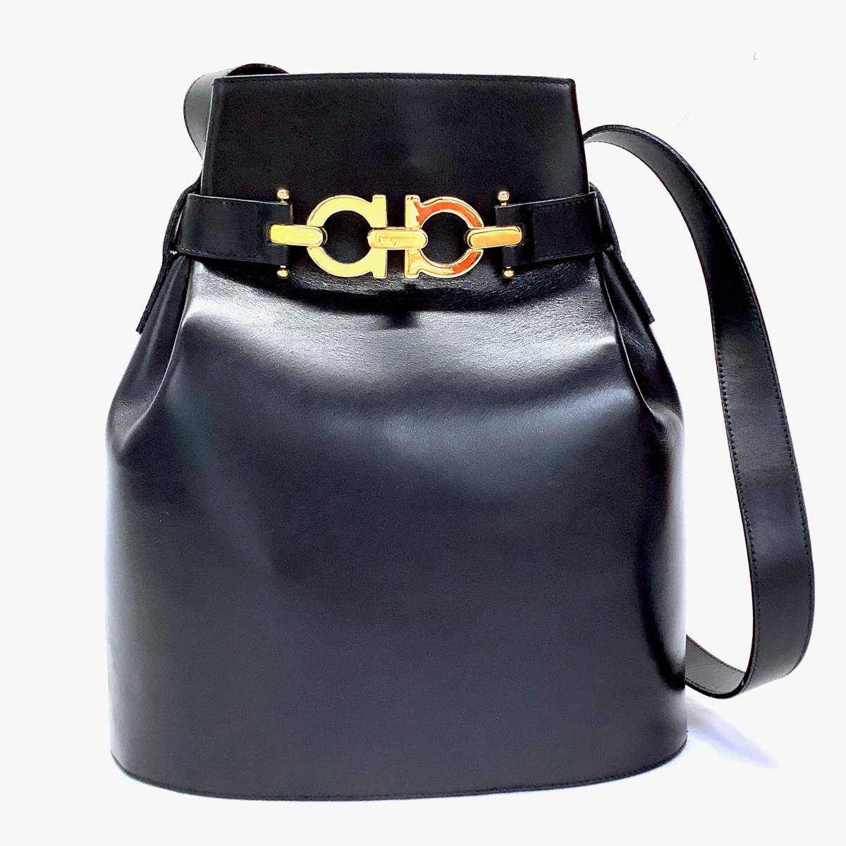 Salvatore Ferragamo サルヴァトーレ フェラガモ ブラック レザー 