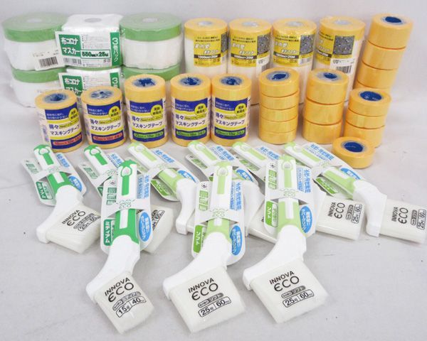 送料220円(税込)■me718■ハンディクラウン(マスキングテープ・室内壁養生マスカー 等) 9種 36点【シンオク】