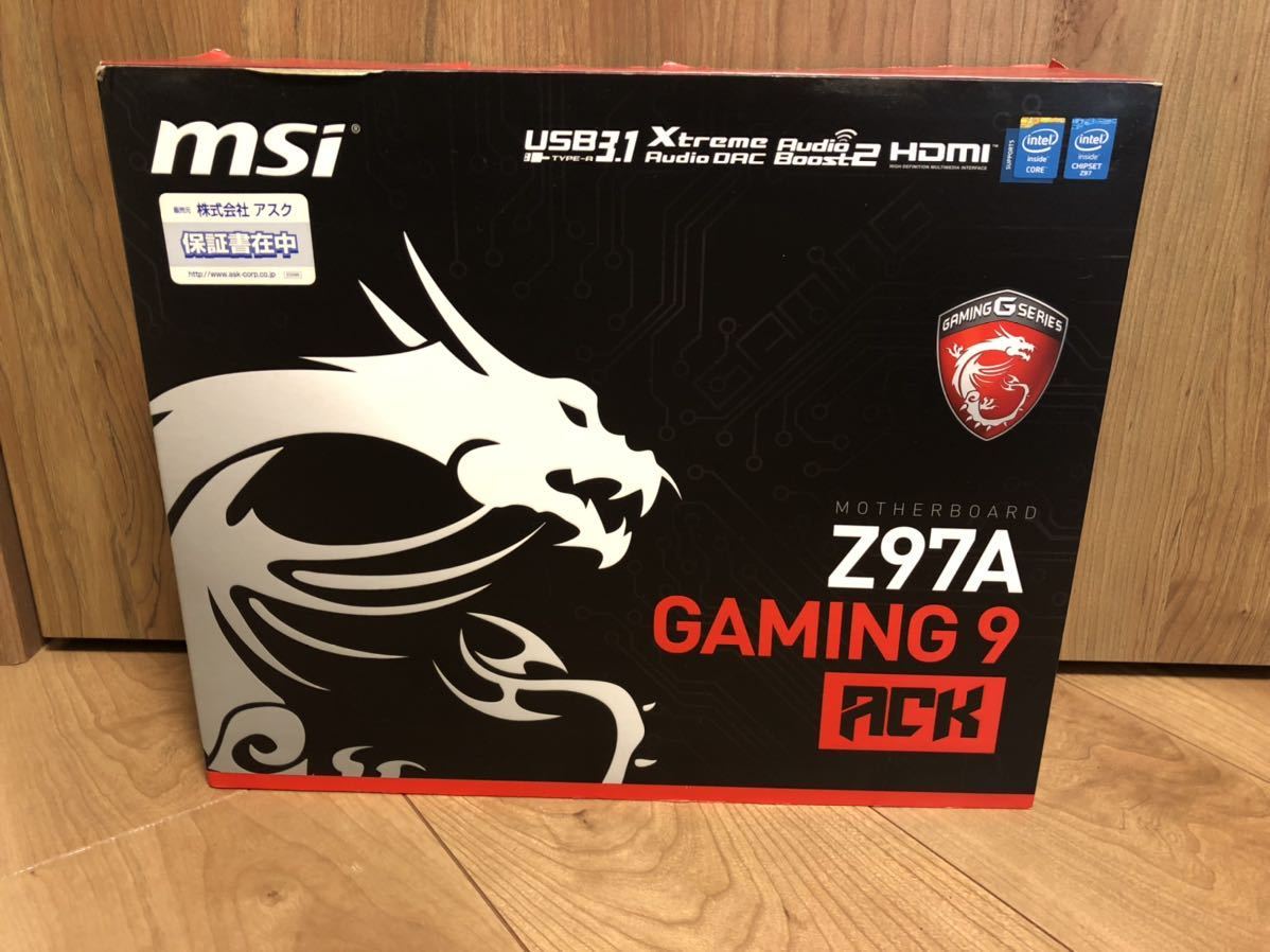 MSI GAMING Motherboard 0 Z97 Z97A ACK ATX LGA1150 Intel CPU 4790K