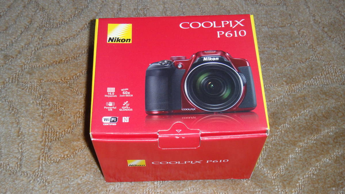 中古品 ニコン COOLPIX L28 赤 光学ズーム5倍 2005万画素 単3型乾電池