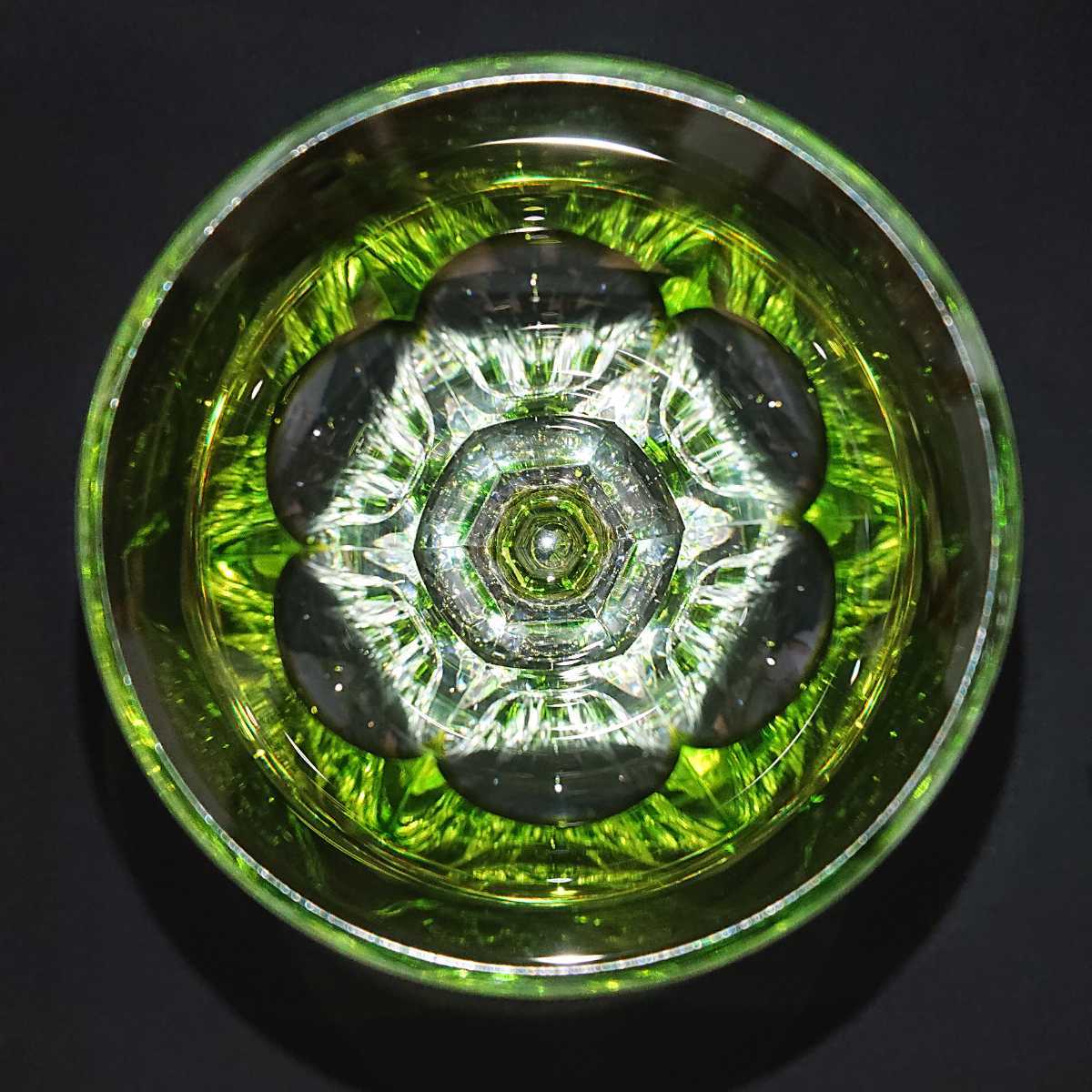 h794 ◇ Val Saint Lambert ヴァルサンランベール 切子 ガラス 花瓶