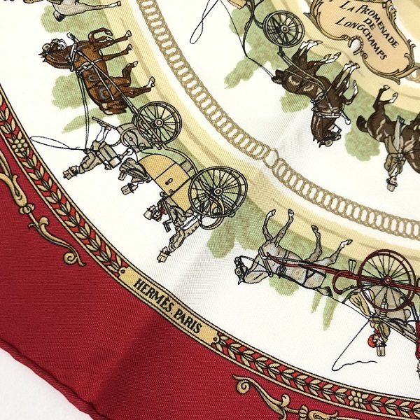 エルメス HERMES プチカレ スカーフ カレ40 シルク カレ 牧場柄 | 美品