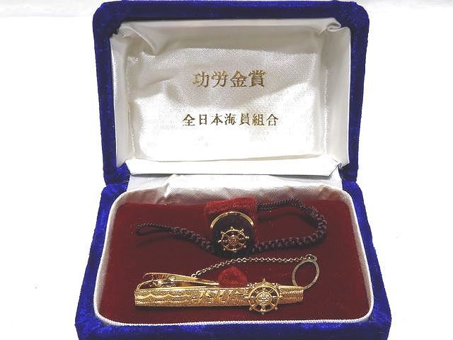 K18 18金 シルバー　全日本海員組合　功労金賞　ネクタイピン　バッジ　JSU 全日本海員組合 功労金賞 Yahoo!オークション JSU全日本海員組合