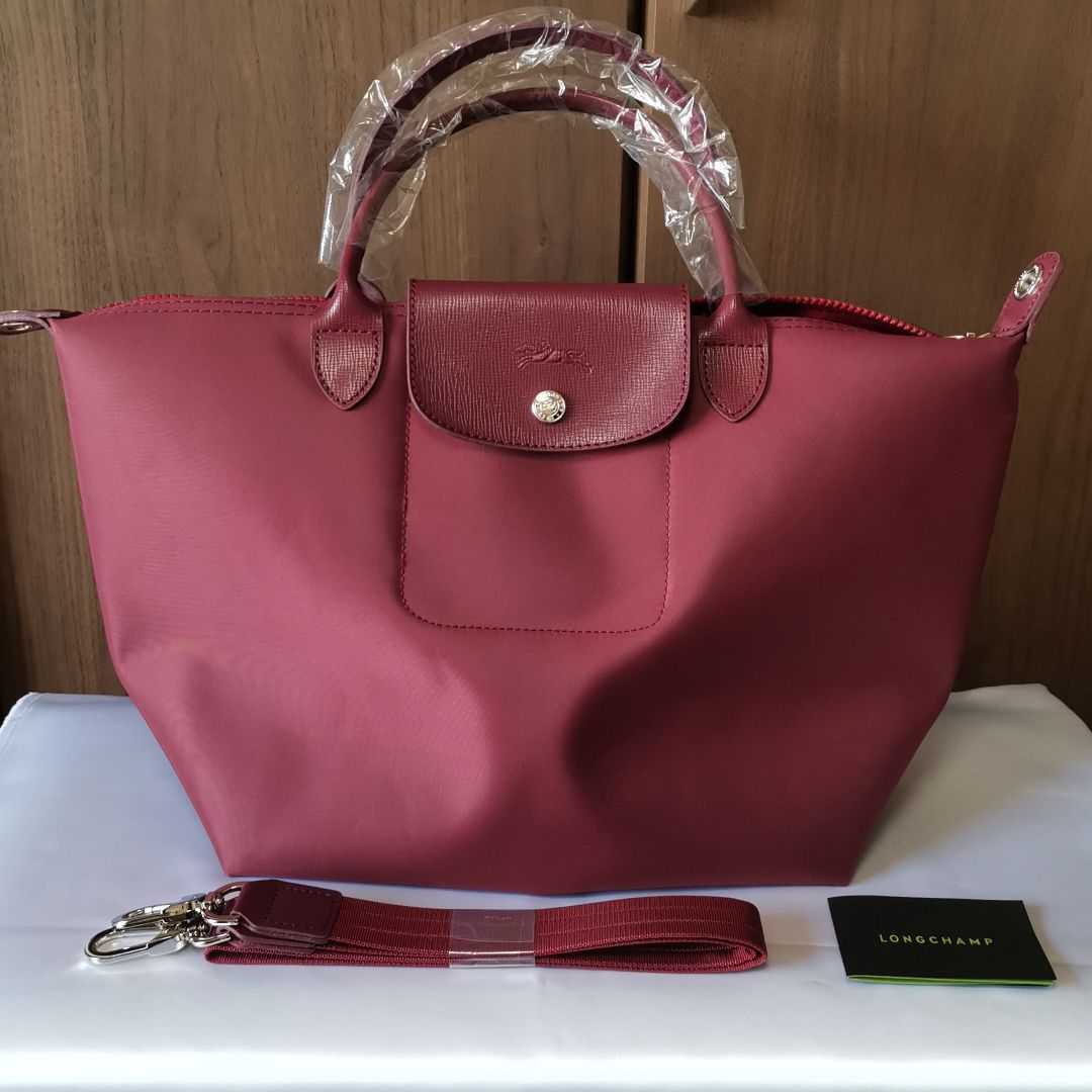 【新品】LONGCHAMP プリアージュ・ネオ 2wayバッグ M バーガンディ
