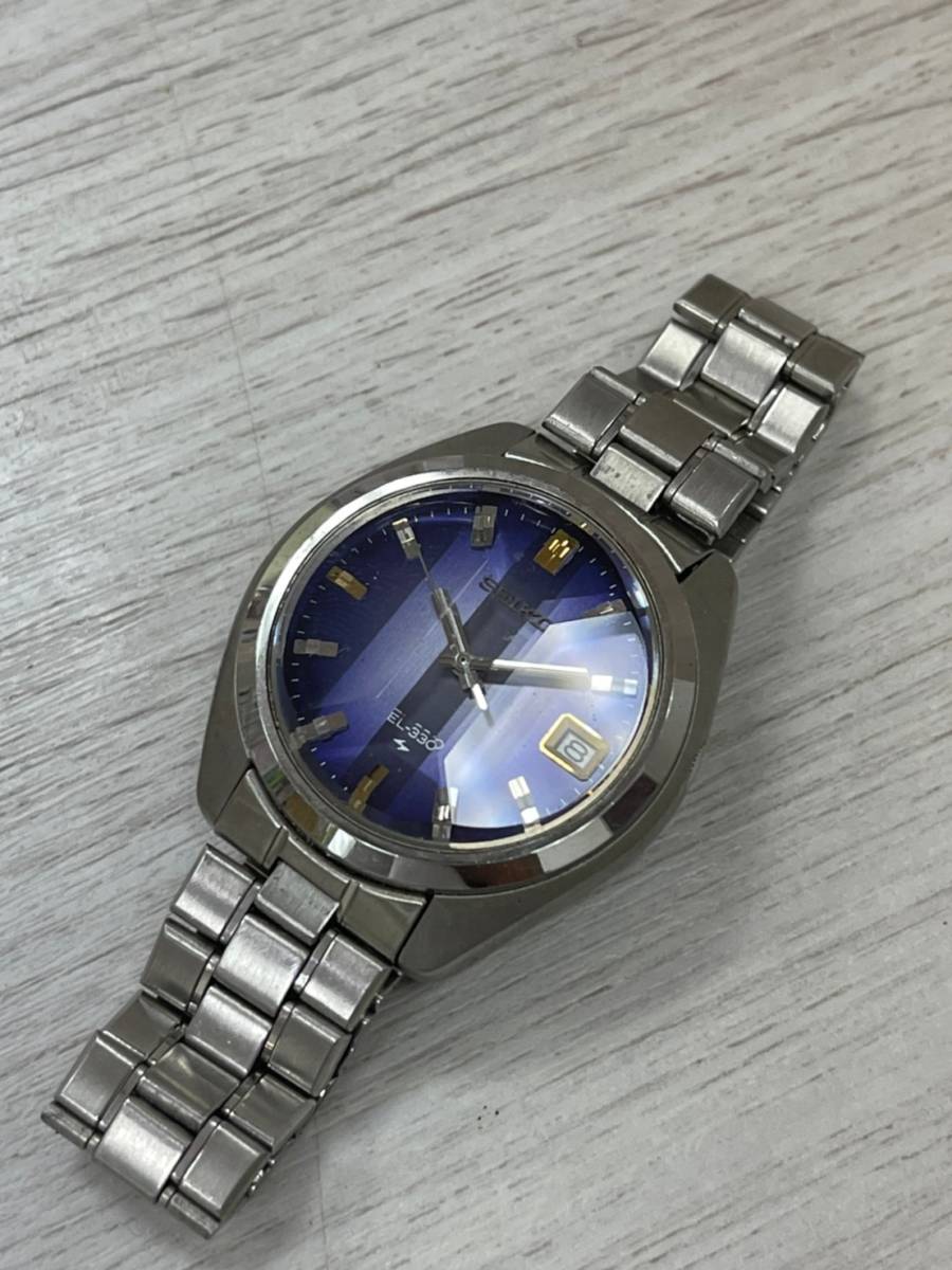 綺麗品 SEIKO セイコー EL-330 電磁テンプ メンズ 腕時計 バッテリー 