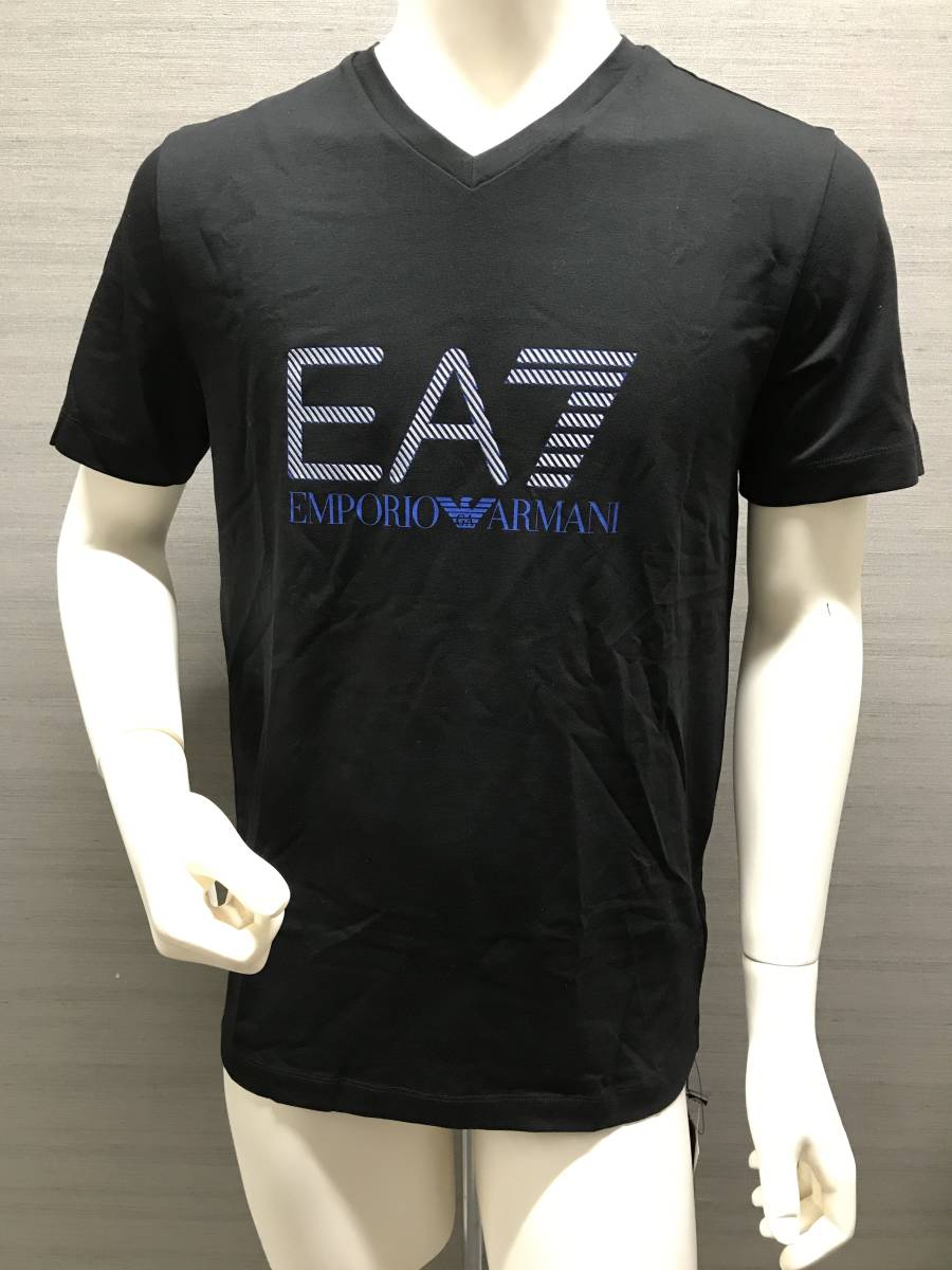  本物 EMPORIO ARMANI アルマーニ Tシャツ 273418 黒青 Ｍ(半袖シャツ)｜売買されたオークション情報、yahooの商品情報をアーカイブ公開 - オークファン 男性用