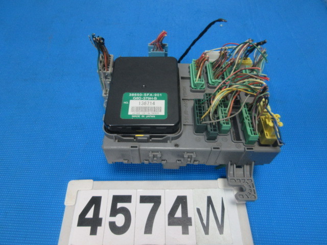 4574W ライフ 前期 JB JB5 純正 ヒューズボックス リレー 38650-SFA-901 G8D-379H-B