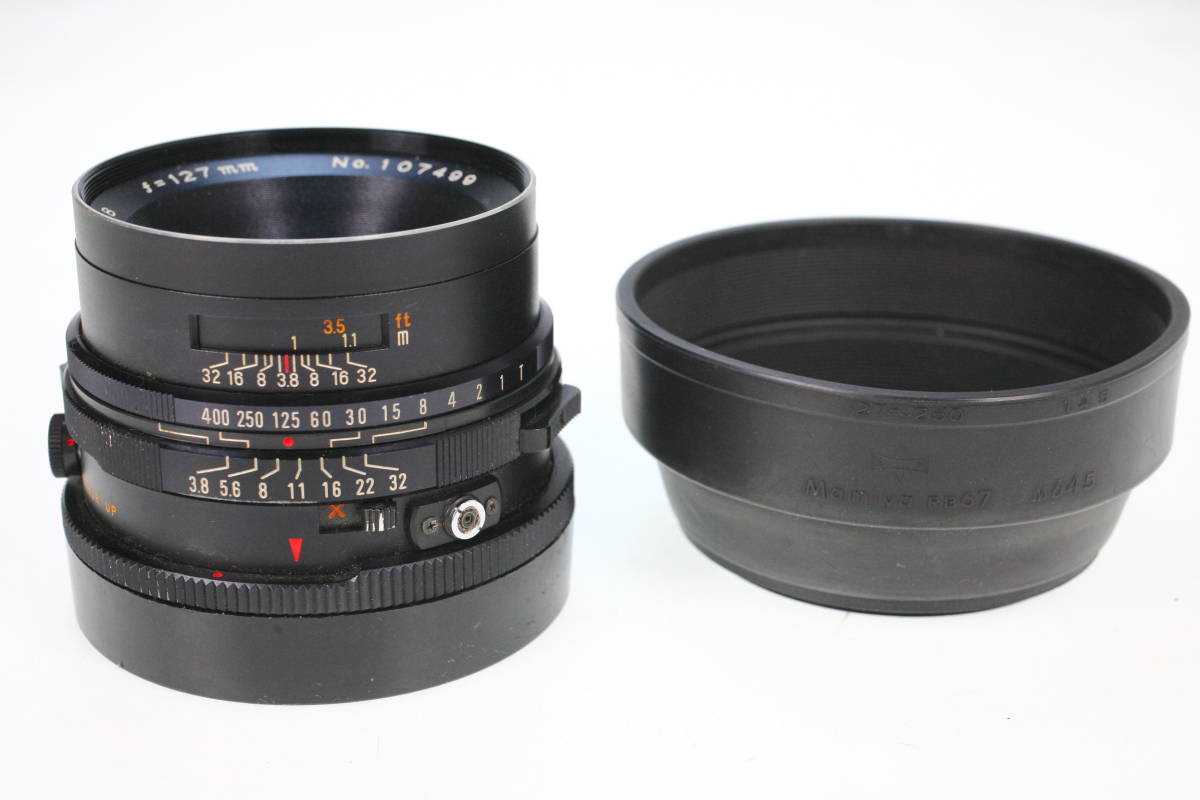 MAMIYA-SEKOR C f-127mm 1:3.8 ラバーフード 中判カメラ用 レンズ