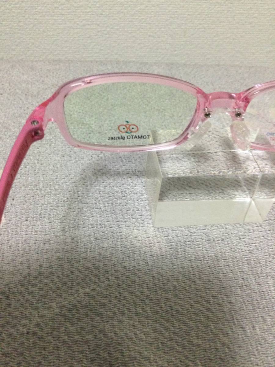 未使用！　トマトグラッシーズ　子供用のメガネフレーム　TJAC2ピンク軽量安全素材_4
