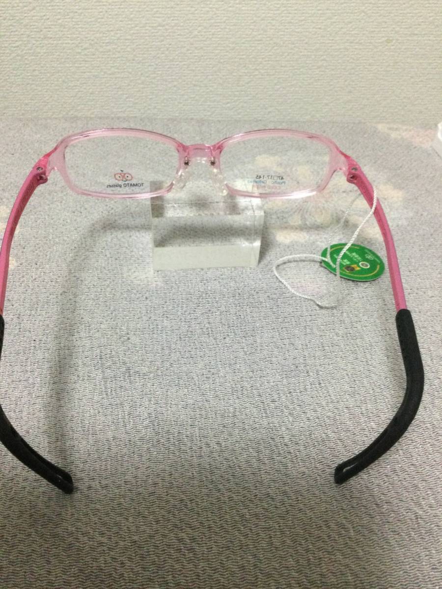 未使用！　トマトグラッシーズ　子供用のメガネフレーム　TJAC2ピンク軽量安全素材_5