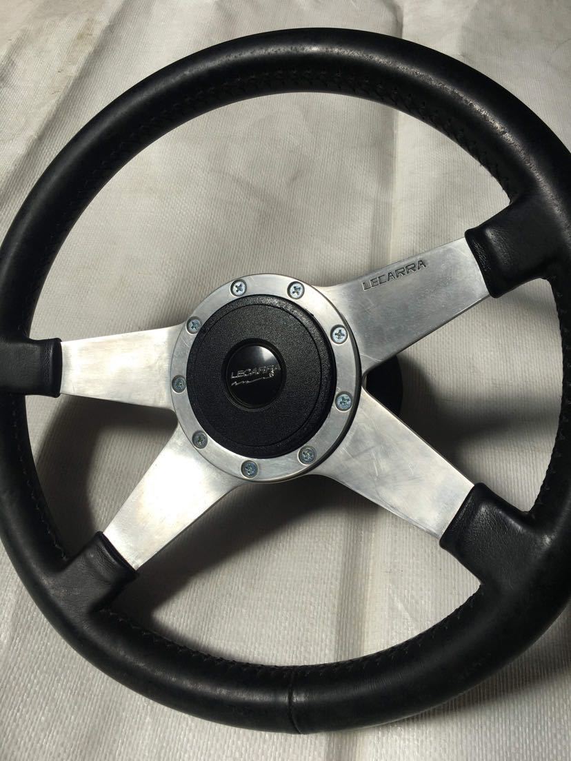 車 LECARRA レカラ ステアリング 36パイ 紺色