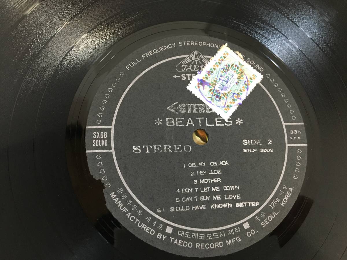 稀少UKオリMonoホワイト1G！3面マザー1ビートルズBeatlesレコード