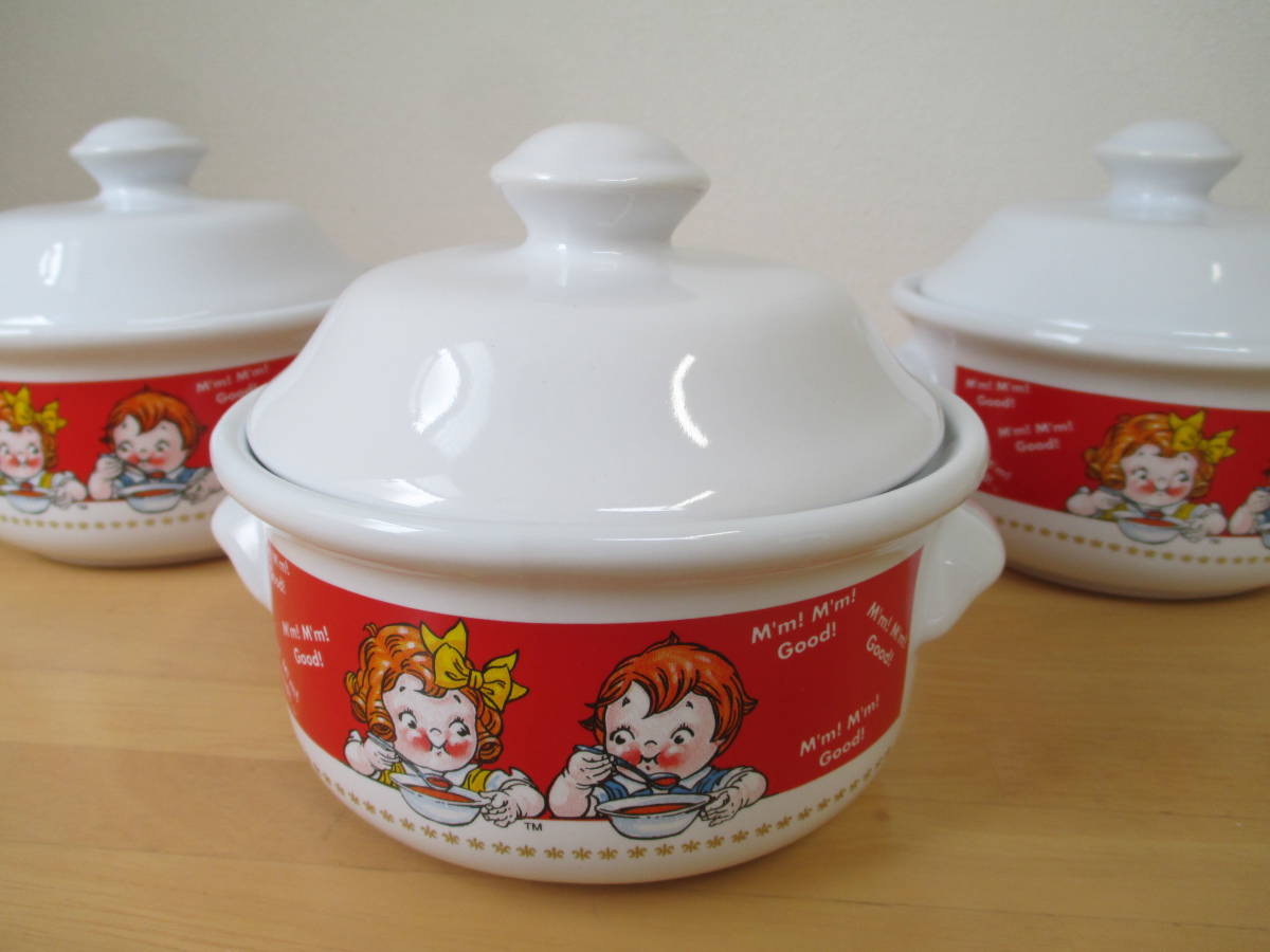 キャンベル 陶器 スープ カップ 3個 Campbell