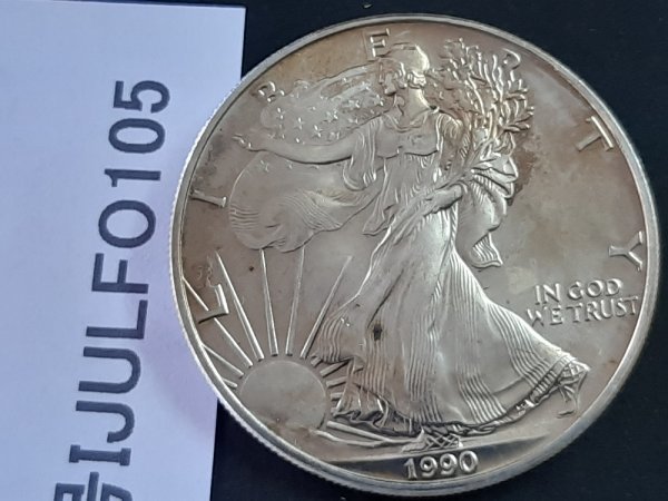 IJULFO105 1990年 ウォーキング リバティ アメリカコイン 1ドル 銀貨