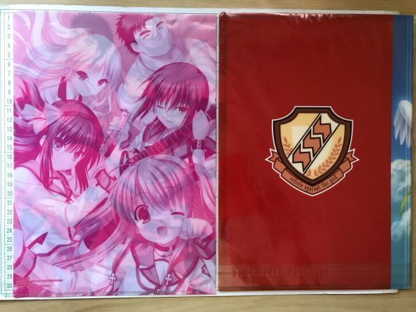 Angel Beats! クリアファイル 3種セット 仲村ゆり/天使/ユイ エンジェルビーツ Angel Beats! 天使 仲村ゆり ユイ タイトーくじ G賞