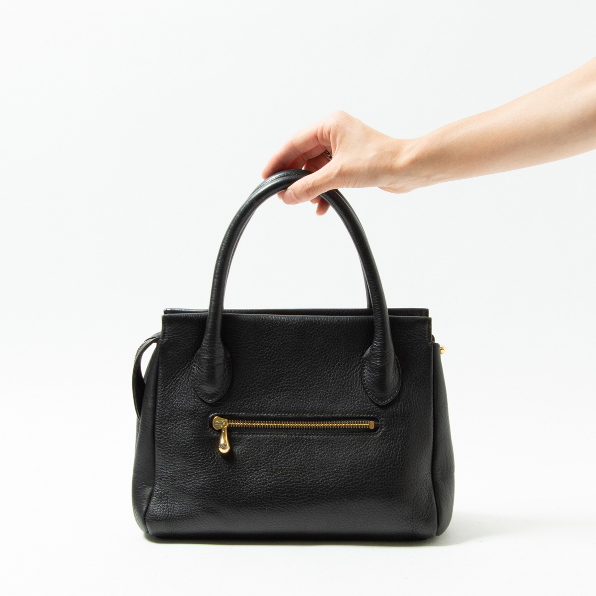 1円スタート】PELLE BORSA LYDIA ペレボルサ レザーハンドバッグ 皮革 