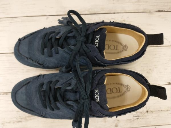 TOD'S トッズ レザースニーカー スエード ネイビー サイズ38