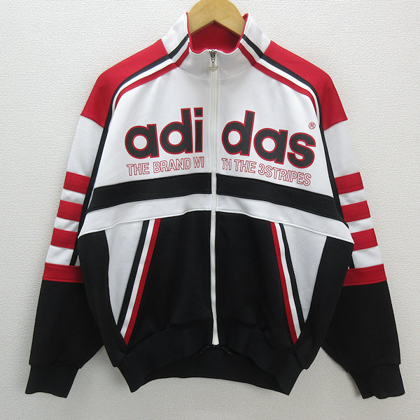 a□90年代・古着 アディダス/ADIDAS ジップアップ ジャージジャケット
