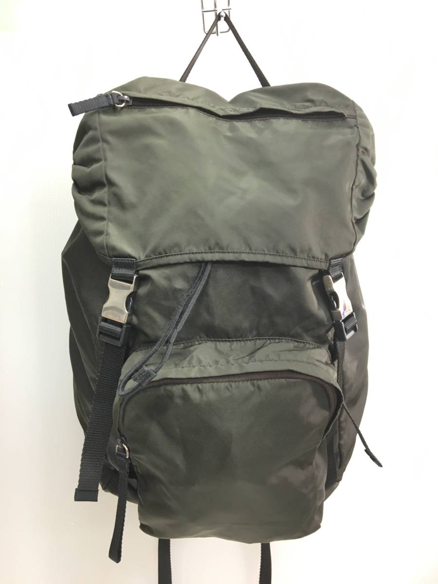  プラダ PRADA ナイロン ミニリュック バックパック バック 旅行 トラベル モスグリーン(リュック)｜売買されたオークション情報、yahooの商品情報をアーカイブ公開 - オークファン かばん、バッグ