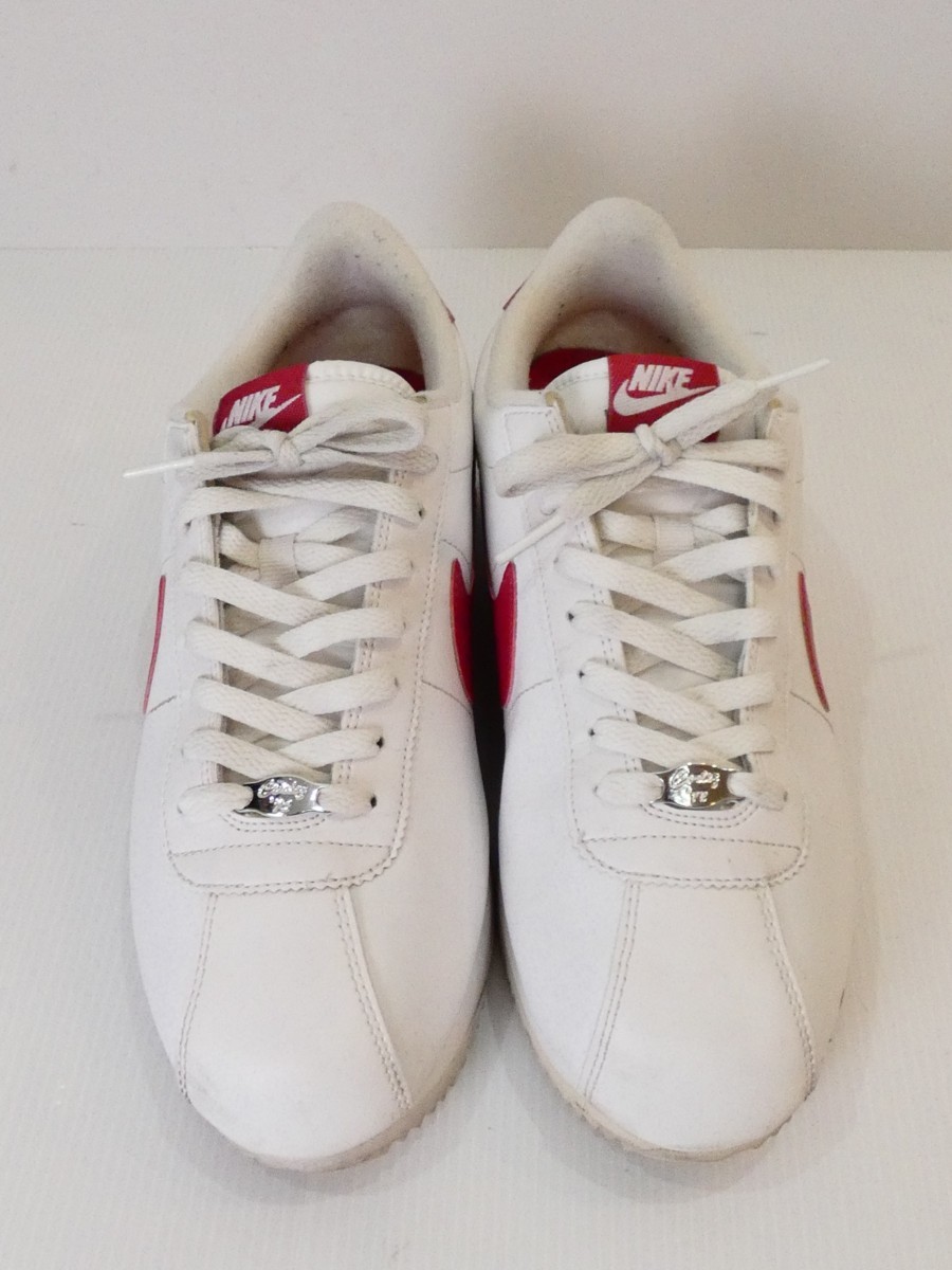 Nike ナイキ Classic Cortez Leather 復刻盤レザーコルテッツ スニーカー ｍ S28 白赤 Aランク D1ce 28 0cm 売買されたオークション情報 Yahooの商品情報をアーカイブ公開 オークファン Aucfan Com